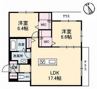 セレーノ【1階】の間取り