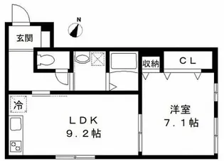 リヴェール【1階】の間取り
