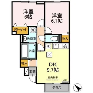 咲楽館【1階】の間取り