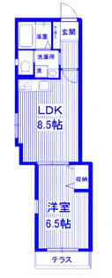 クレアコート大宮【1階】の間取り