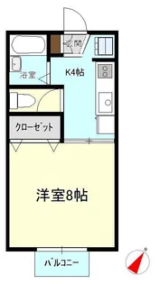 メゾンクレール B棟【2階】の間取り
