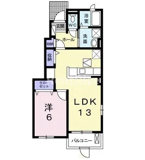 サニーグレイス・アイB【1階】の間取り
