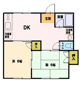 コーポラス鈴木【1階】の間取り