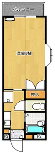 カレッジ花尾【2階】の間取り