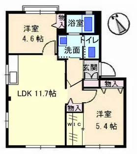ディアス33 B棟【2階】の間取り
