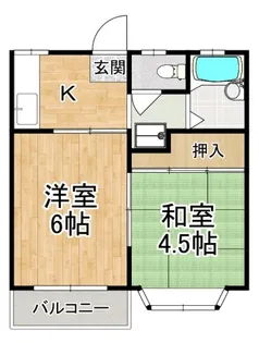 ハイツエンデバーI【2階】の間取り