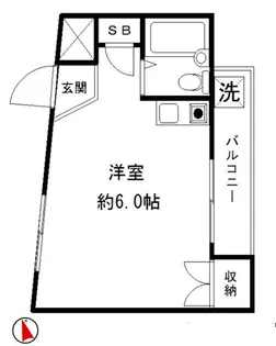 グリーンテラス神楽坂【2階】の間取り