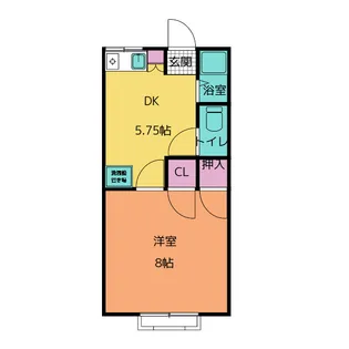 大里ハイツ【2階】の間取り