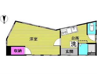 東京都台東区谷中3【アパート】の間取り