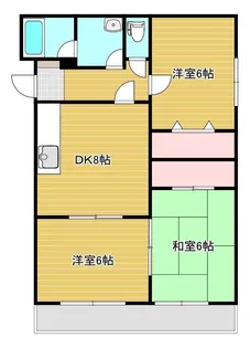 輝洋ハイツ【2階】の間取り