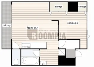 コーポレーションT&T A【4階】の間取り