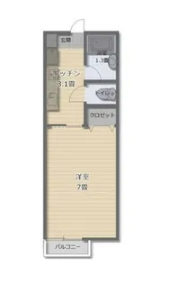 エトワールII【2階】の間取り