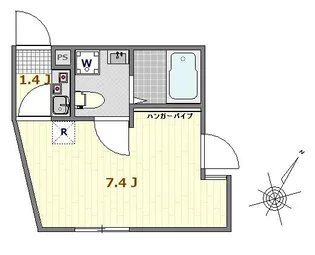 東京都葛飾区堀切1【アパート】の間取り