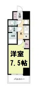 スペーシア日本橋東【7階】の間取り