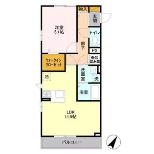 UTOPIA FOURLEAF A【2階】の間取り