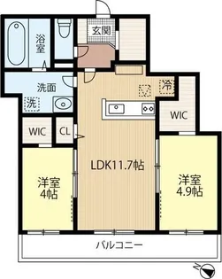 エアフォルク千歳春日【2階】の間取り