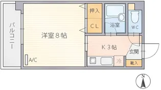 すいせん渡辺マンション【1階】の間取り