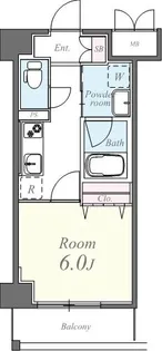 東京都墨田区亀沢1【マンション】の間取り