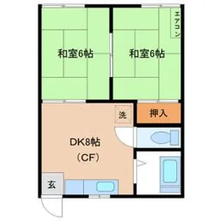 鈴木ハイツ【2階】の間取り