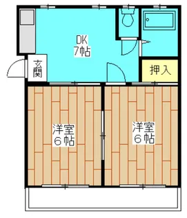 光栄コーポ【2階】の間取り
