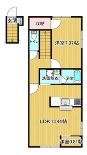 ドゥオ【2階】の間取り