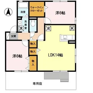 リッツハウス【1階】の間取り