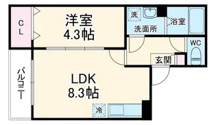 埼玉県春日部市上蛭田【アパート】の間取り