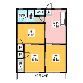 ハイムグレース A棟【1階】の間取り