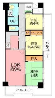 翠峯壱番館【3階】の間取り