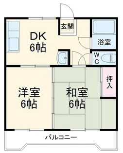 ヒューマン緑丘【2階】の間取り