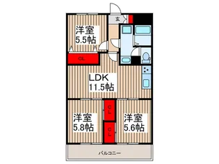 ラ・スペース【3階】の間取り
