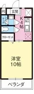 マンションClover【4階】の間取り