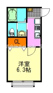 リヴェール寒川【2階】の間取り