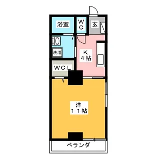 シャトーみずほ【2階】の間取り
