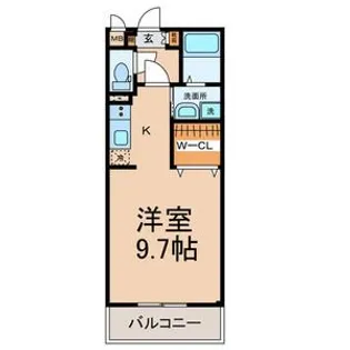 シェソワ蔦元【2階】の間取り