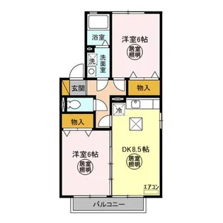 ベルコート A【1階】の間取り