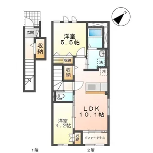 リヴァーレみたけ【2階】の間取り