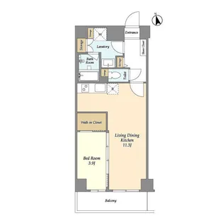 ジニア新宿中落合の間取り