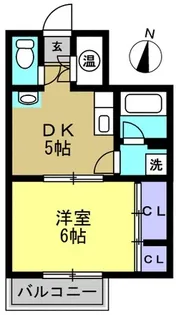 ガーデンハウス千鳥【1階】の間取り