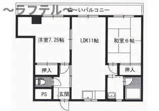パレスフレンドリー【3階】の間取り