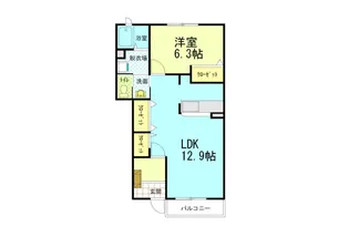 アスール シエロ【1階】の間取り