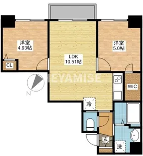 サムティ諏訪神社前【5階】の間取り