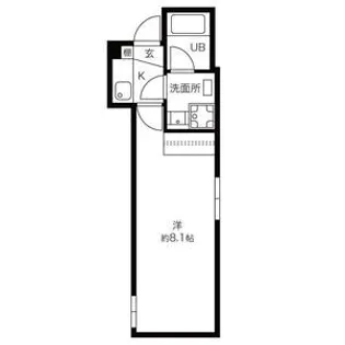 Mythos板橋新河岸【1階】の間取り