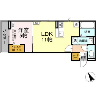 リューベ【2階】の間取り