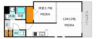 URBAN TERRACE ABENO【1階】の間取り
