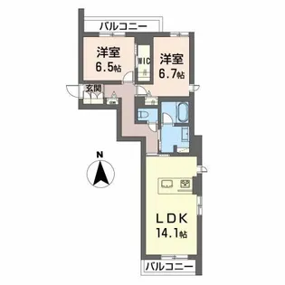 la pascolo(ラ パスコーロ)【2階】の間取り