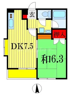 アサヒハイム【2階】の間取り