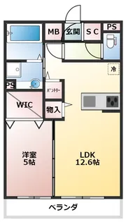 Csardas(チャルダッシュ)【3階】の間取り
