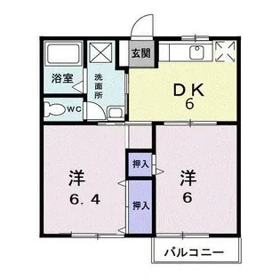 群馬県高崎市吉井町岩井【アパート】の間取り