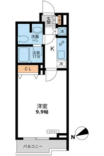 東京都目黒区南1【マンション】の間取り
